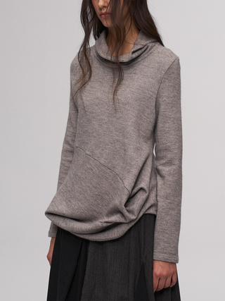 ILNya Drape-Neck Blouse