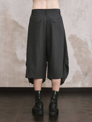 ILNya Mist Blue Pleated Shorts