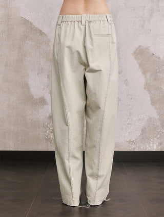 ILNya Frayed Curved Trousers