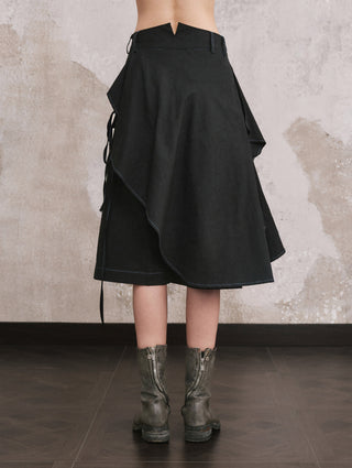 ILNya Draped Sailcloth Shorts