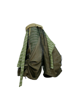 Relabel Chiffon Blossom Jorts-Green