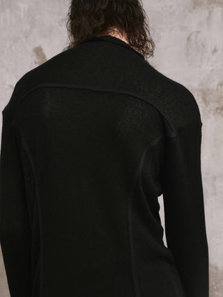 ILNya Stand Collar Curved Cardigan