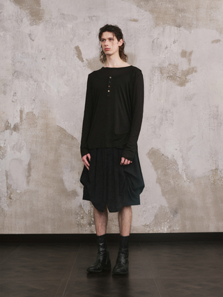 ILNya Layered Long-Sleeve Knit Top