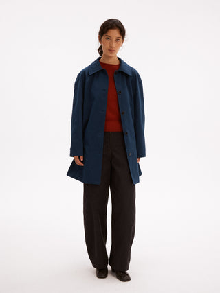 597c Contrast Stitch Wide-Leg Pants