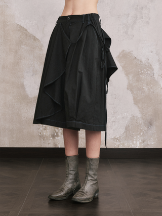 ILNya Draped Sailcloth Shorts