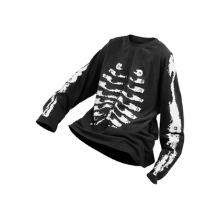 Relabel Re-Bone Long Sleeve Tee-Black