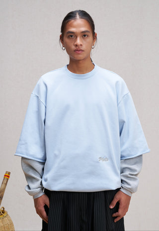 Unlimited Mote Waffle Jumper-Blue