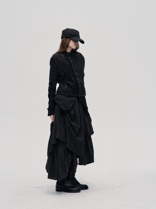 Tailored Napoleon Jacket-Black