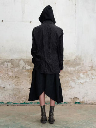 ILNya Metallic Crinkle Blazer