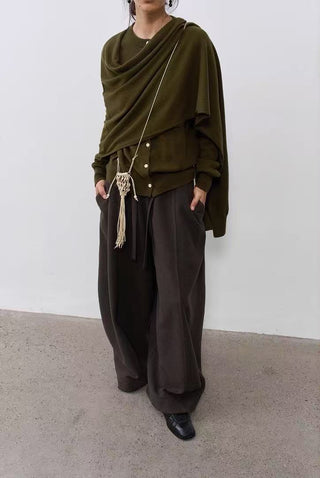 BALIANG Northern Trousers-Moss Brown