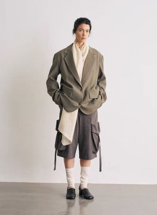 BALIANG Linen Cargo Jorts