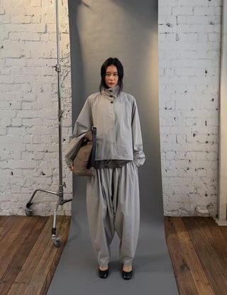 BALIANG Cocoon Set-Linen Khaki