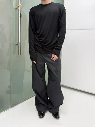 NFAI Ripple Long Sleeve Tee-Black