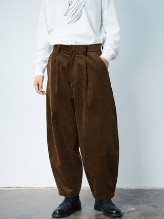 MIZUTOKI Corduroy Pants-Brown