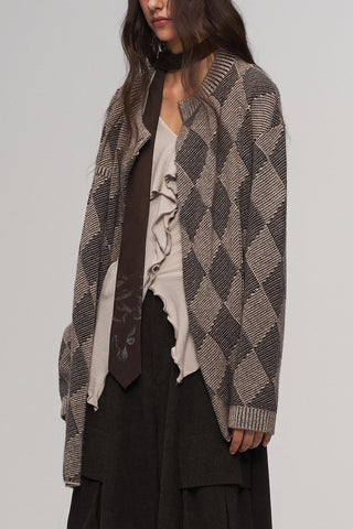 ILNya Diamond Wool Cardigan-Auburn
