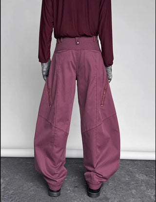 KILLWHY Conical Storage Pants-Brick Red