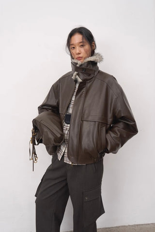 BALIANG Detour Boxy Jacket-Wood Brown