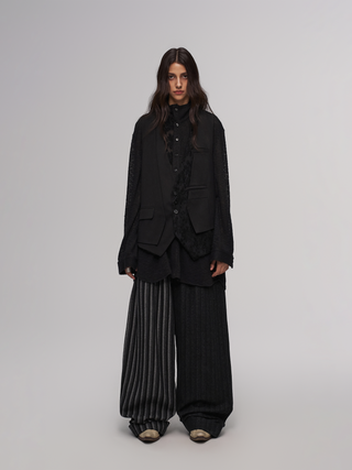 ILNya Striped Patchwork Casual Pants