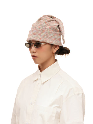 6CRAYON Three-Ear Knit Beanie-Pastel Print