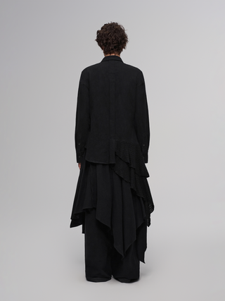 ILNya Asymmetrical Ruffle Shirt