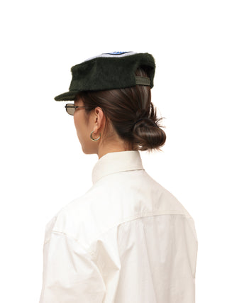 6CRAYON Embroidered Patchwork Baseball Cap-Millitary Green