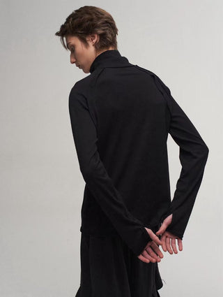 ILNya Ruffled High-Neck Sweater