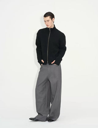 NFAI Woolen Cardigan-Black