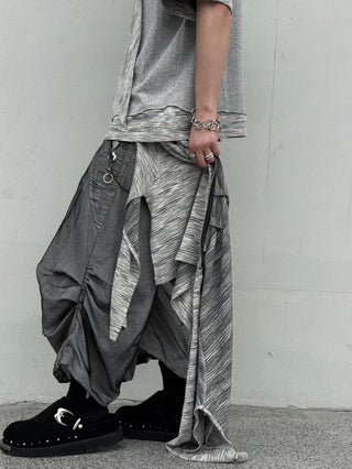 Relabel Chiffon Blossom Jorts-Grey