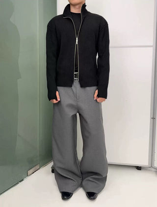 NFAI Woolen Cardigan-Black