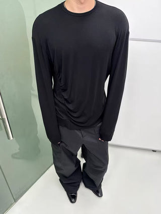 NFAI Ripple Long Sleeve Tee-Black