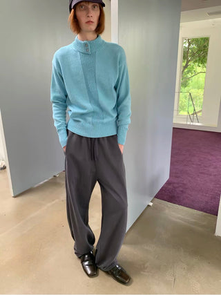 Simple Project Mock Neck Sweater