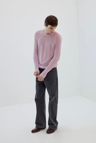 Simple Project Washi Knit Jumper-Lilac Pink