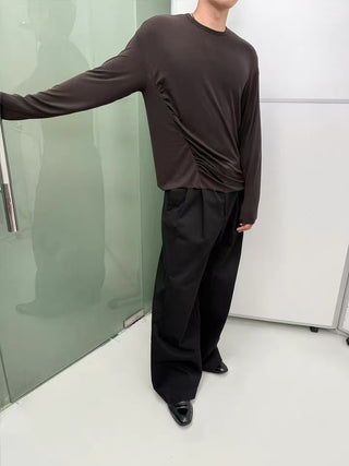 NFAI Ripple Long Sleeve Tee-Brown