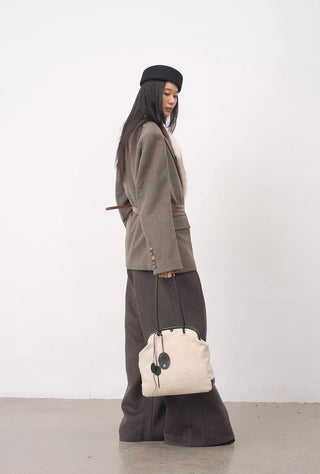 BALIANG Coil Tweed Blazer-Camel