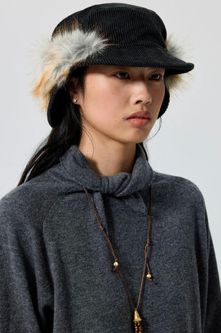 Simple Project Fur Corduroy Hat