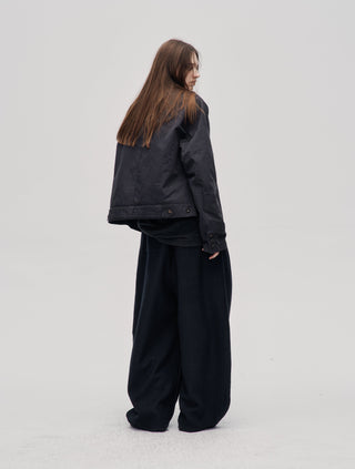 Soft Curve Pleated Trousers