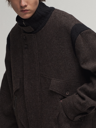 ILNya Knit-Collar Jacket
