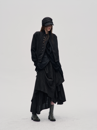 Tailored Napoleon Jacket-Black