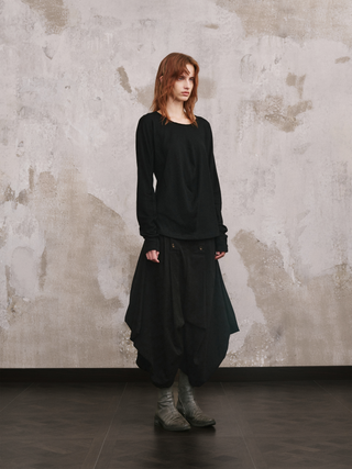 ILNya Twist Long-Sleeve Wool Top