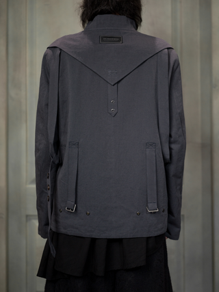 Convertible Backpack Jacket-Misty Navy