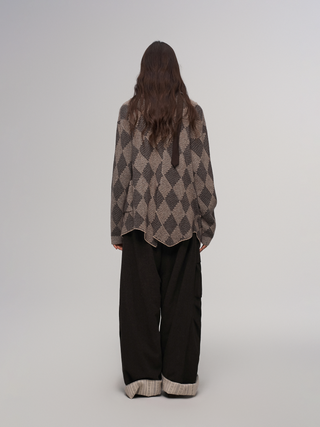 ILNya Diamond Wool Cardigan-Auburn