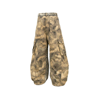 Relabel Camouflage Leopard Cargo Pants