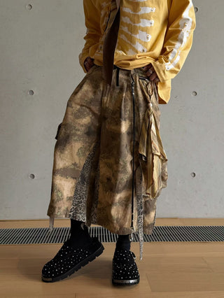 Relabel Camouflage Leopard Cargo Jorts