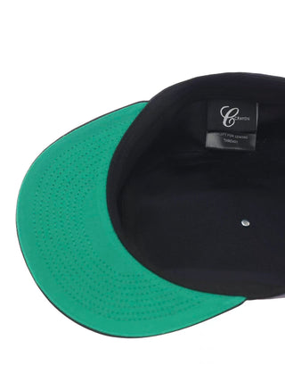 6CRAYON Flat Brimmed Baseball Cap-Navy