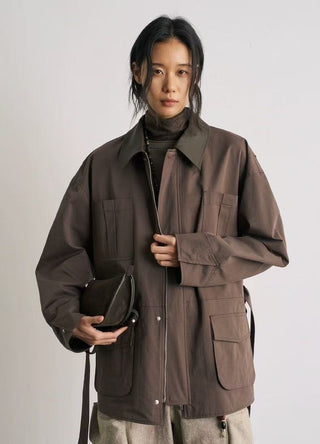 BALIANG Su Safari Jacket-Earth Brown