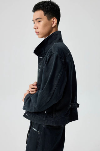 Simple Project Coated Denim Jacket