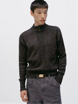 Simple Project Mock Neck Sweater