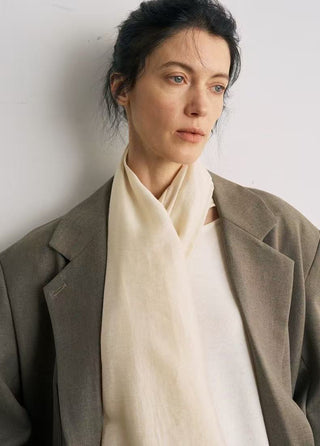 BALIANG Nomadic Scarf Blazer-Husk Green