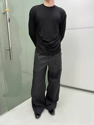 NFAI Ripple Long Sleeve Tee-Black