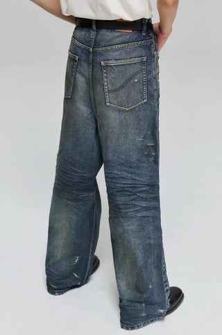 Simple Project Dirty Wash Jeans